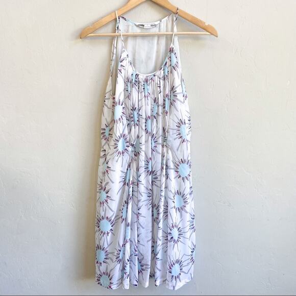 Diane Von Furstenberg Blue White Silk Dress - Picture 2 of 9